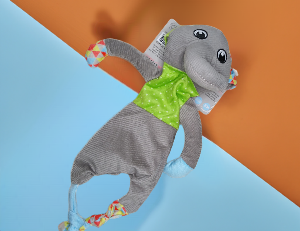 Squeaky Crinkle Plush Toy. Small to Medium size dogs.
