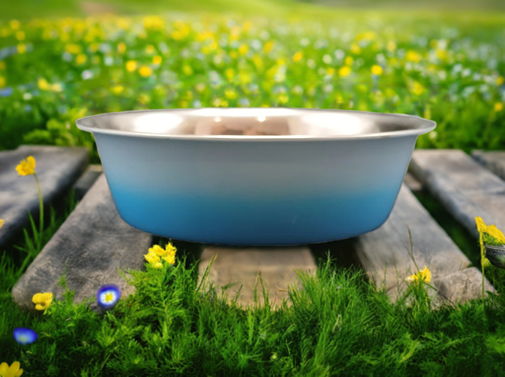 Steel Dog Bowl 400ml