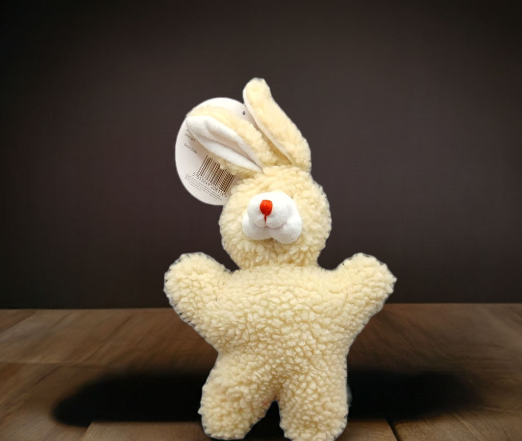 Plush Rabbit Toy. Small to Medium Size Dogs.