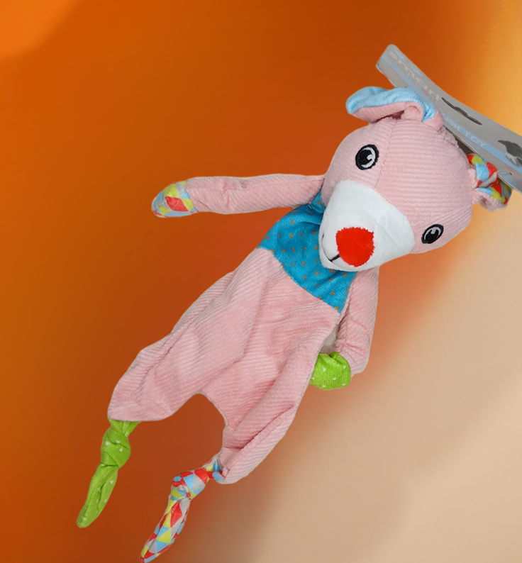 Squeaky Crinkle Plush Toy. Small to Medium size dogs.