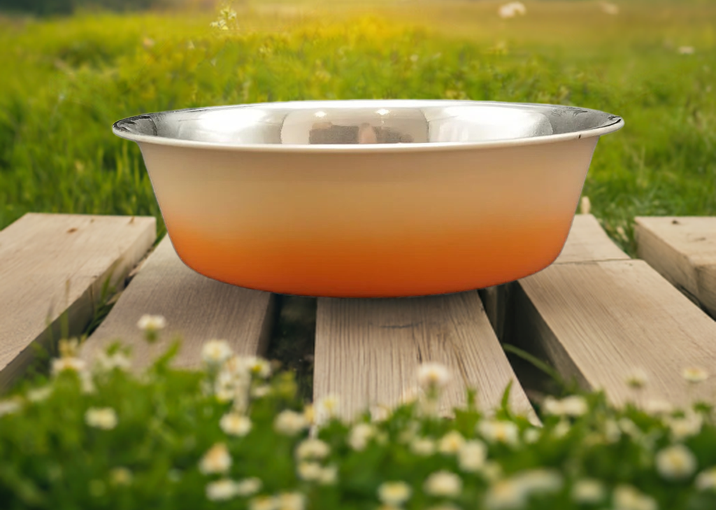 Steel Dog Bowl 400ml