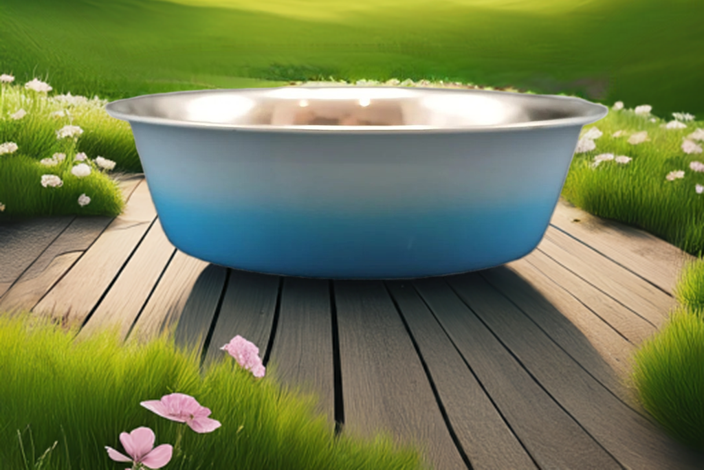 Steel Dog Bowl 400ml