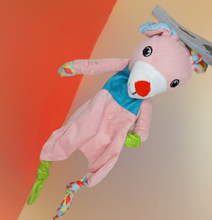 Squeaky Crinkle Plush Toy. Small to Medium size dogs.