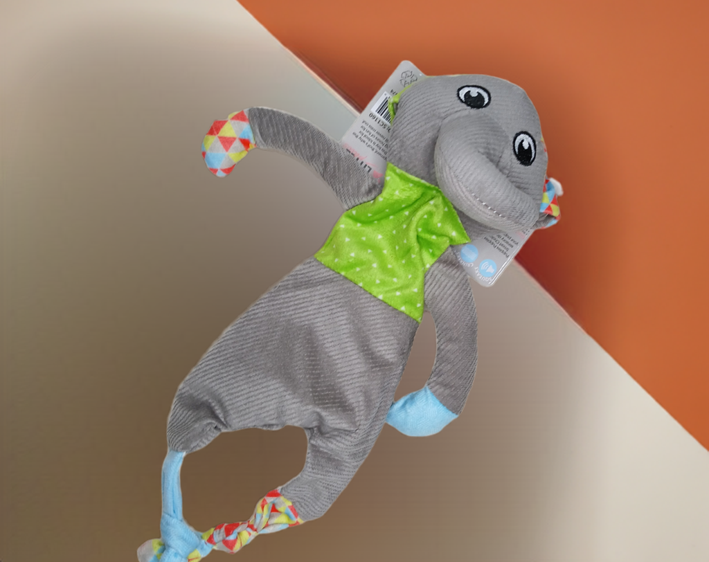 Squeaky Crinkle Plush Toy. Small to Medium size dogs.