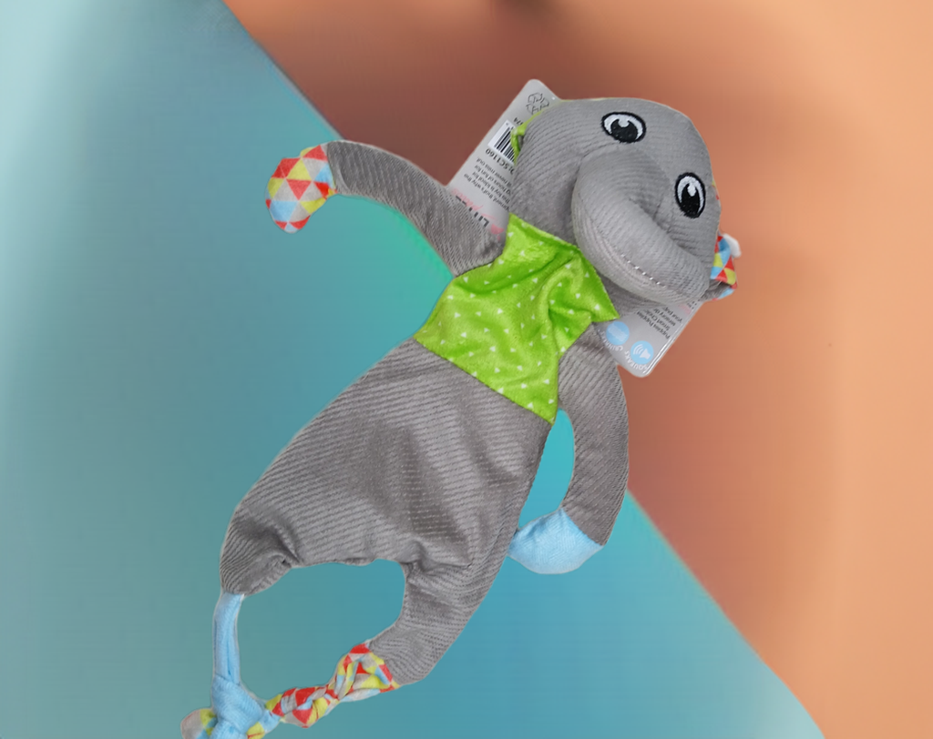 Squeaky Crinkle Plush Toy. Small to Medium size dogs.