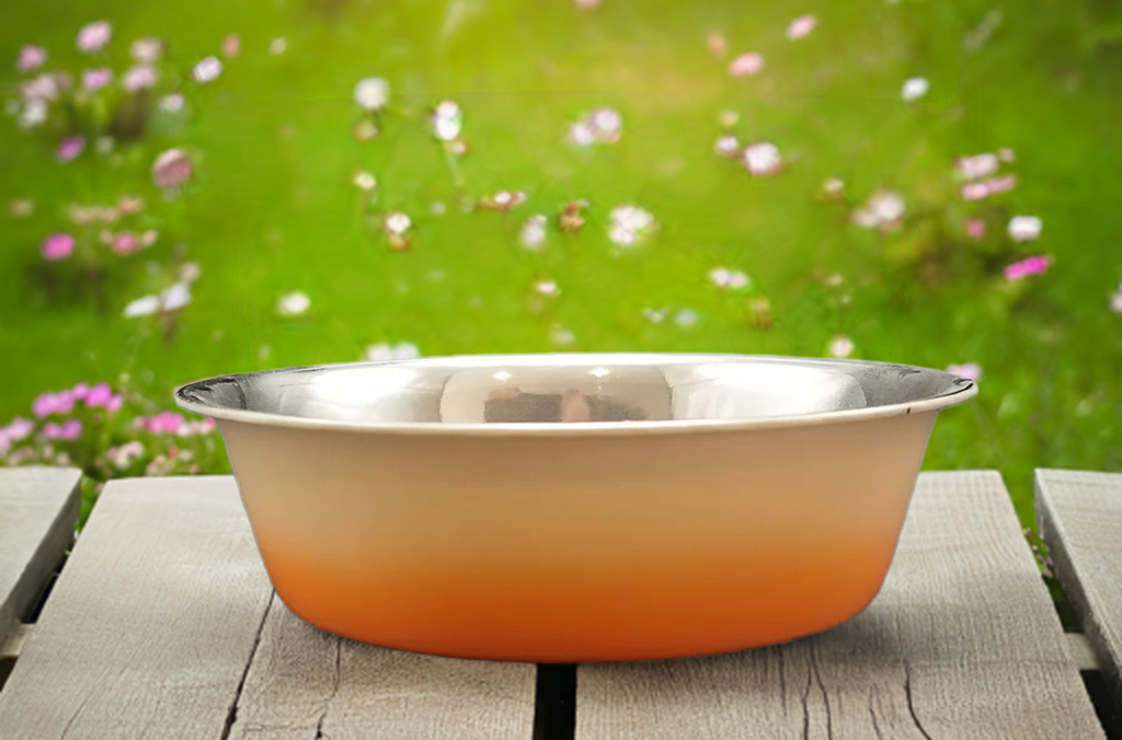 Steel Dog Bowl 400ml
