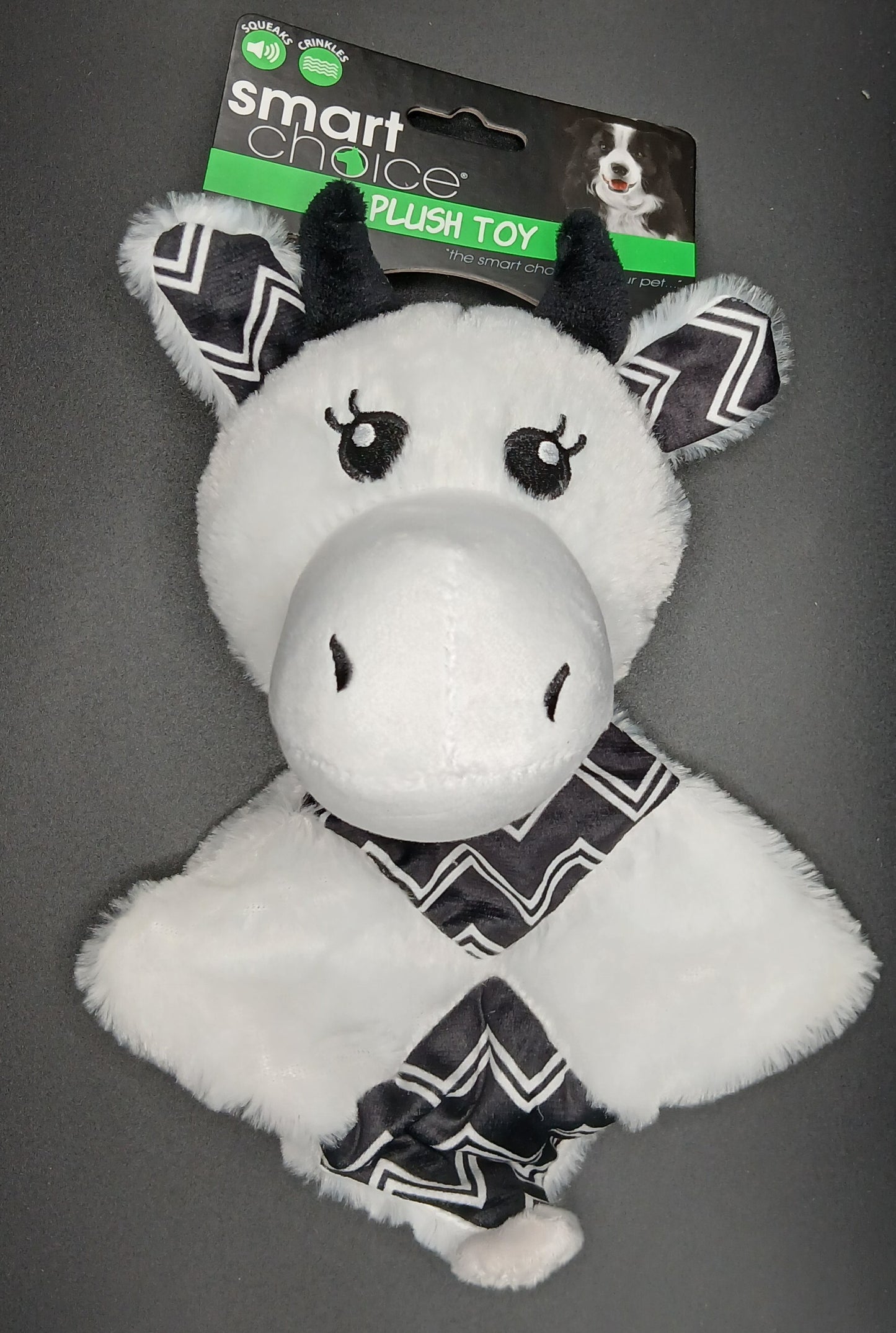 Squeaky Crinkle Animal Plush Toy