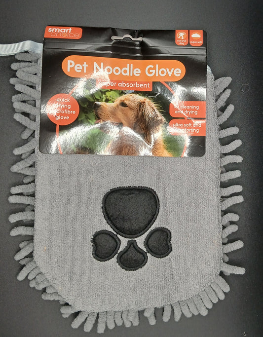 Absorbent Pet Noodle Mitt