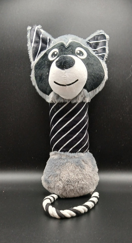 Squeaky Plush & Rope Toy