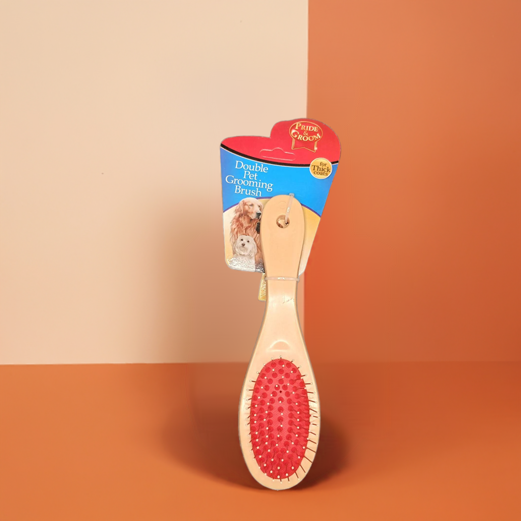 Double Sided Thick Coat Grooming Brush