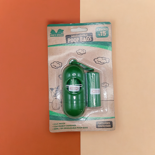 Dog Poo Bags & Dispenser (+ 1 Refill)