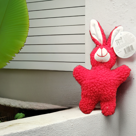 Plush Rabbit Toy. Small to Medium Size Dogs.