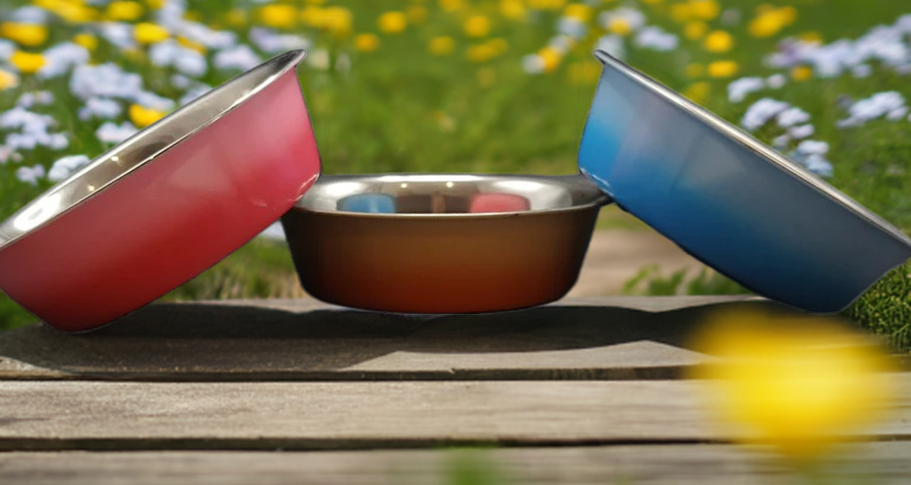 Steel Dog Bowl 400ml